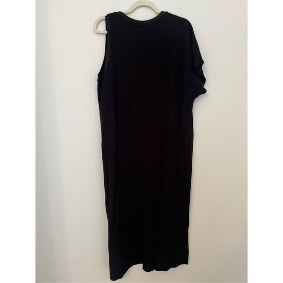 GSTQ Backhand Asymmetric Midi Dress NEW NWT - Picture 6 of 6
